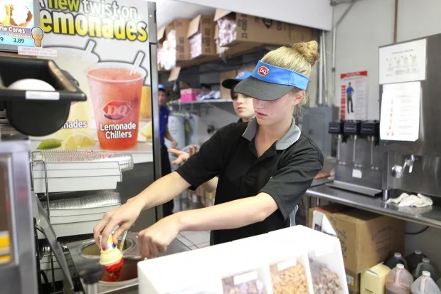 Work at Dairy Queen as Teen