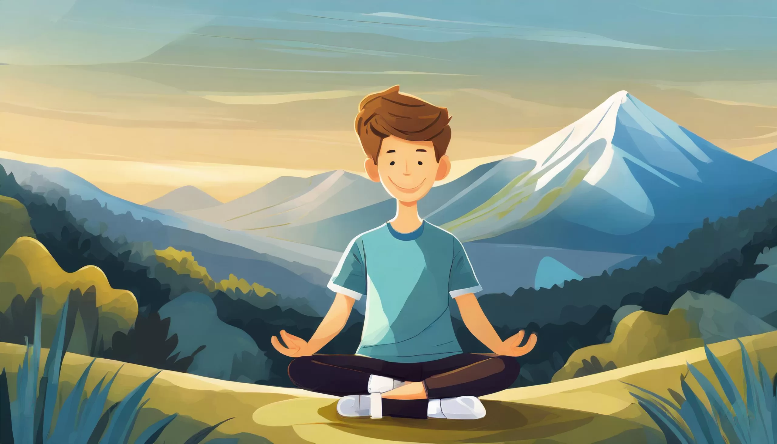 teen practicing yoga in a serene setting, highlighting the importance of mental and physical wellbeing